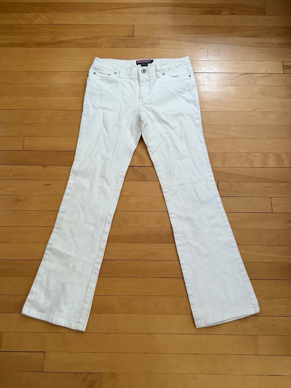 Vineyard Vines White Bootcut Flare Jeans Stretch Denim Women's Size 8